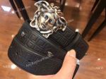 Replica VERSACE Calf Belt & Silver Buckle - Punk Style